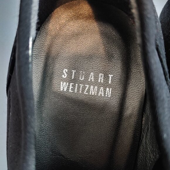 Stuart Weitzman Suede Platform Heeled Pumps - Picture 4 of 9